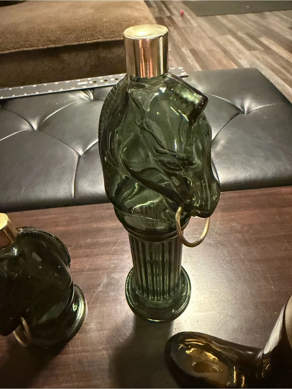 Vintage Avon Figural Cologne Decanter Lot of 4 Horse Head Boot Train
